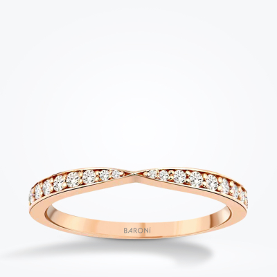 0.20 Karat Pırlanta Trend Rose Yüzük - 1