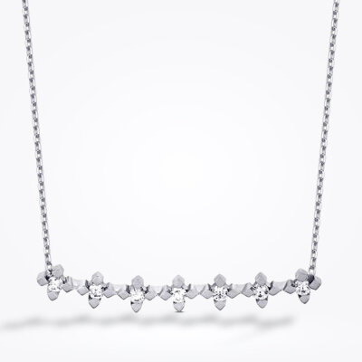 0.20 Karat Pırlanta Yedi Taş Kolye - 1