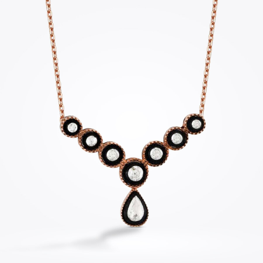 0.21 Karat Elmas Tasarım Kolye - Baroni Diamond