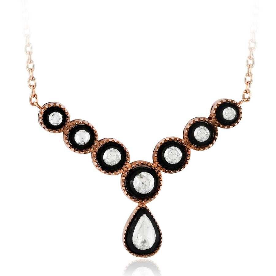 0.21 Karat Elmas Tasarım Kolye - Baroni Diamond
