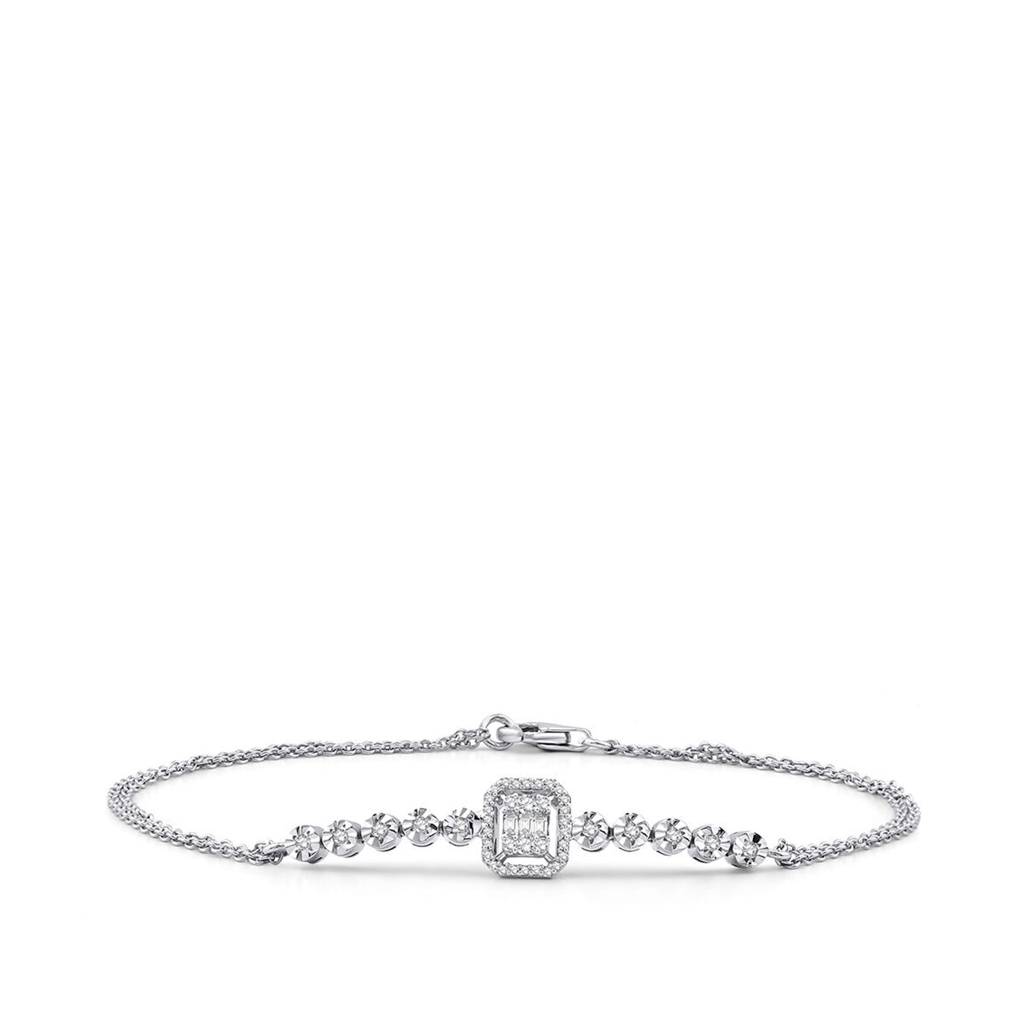 0.21 Karat Pırlanta Baget Bileklik - Baroni Diamond