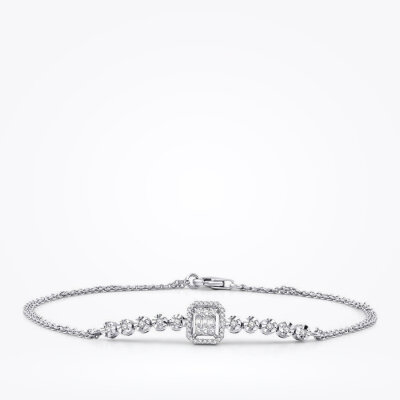 0.21 Karat Pırlanta Baget Bileklik - 1