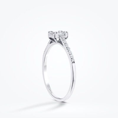 0.21 Karat Pırlanta Baget Yüzük - Baroni Diamond (1)