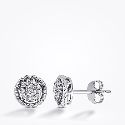 0.21 Karat Pırlanta Trend Küpe - 1