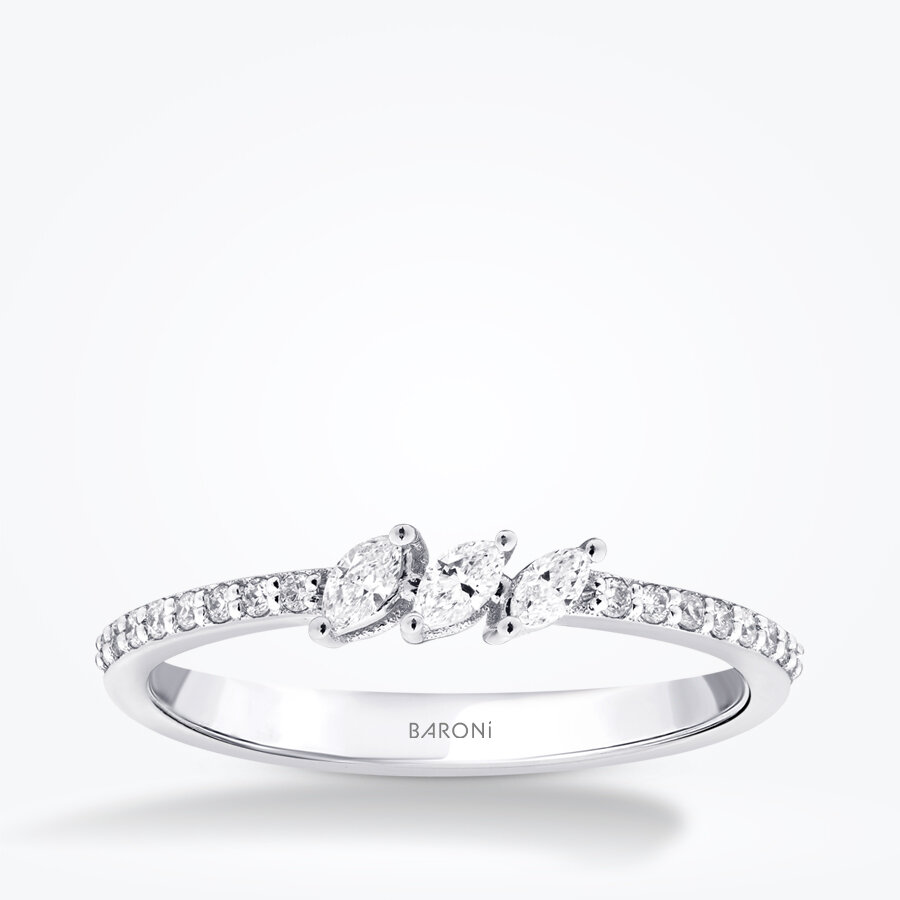 0.22 Karat Pırlanta Markiz Yüzük - Baroni Diamond