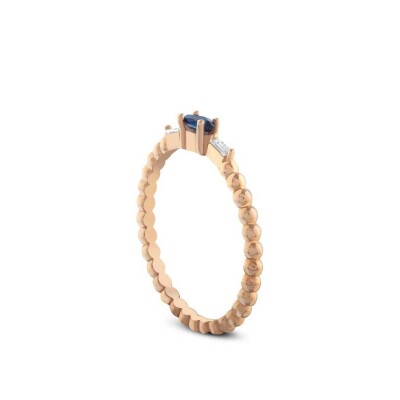 0.22 Karat Pırlanta Safir Yüzük - Baroni Diamond (1)