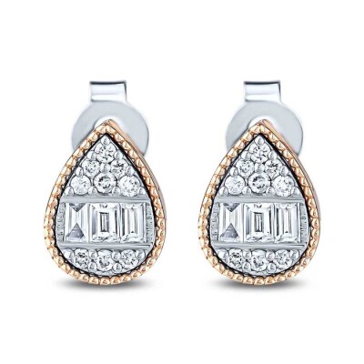 0.23 Karat Pırlanta Baget Damla Küpe - Baroni Diamond (1)