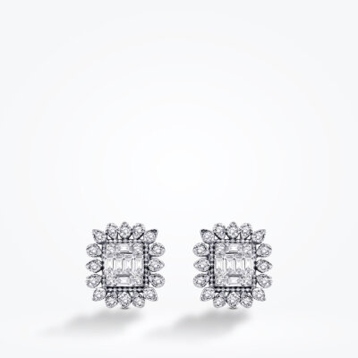 0.23 Karat Pırlanta Baget Küpe - Baroni Diamond (1)