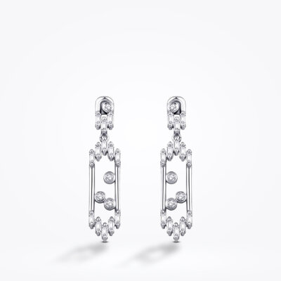 0.24 Karat Pırlanta Baget Küpe - Baroni Diamond (1)