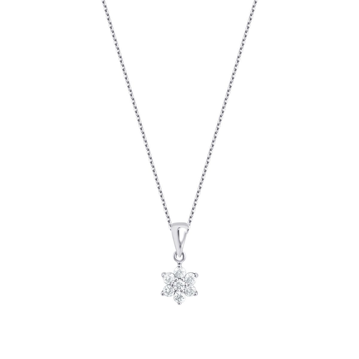 0.24 Karat Pırlanta Çiçek Kolye - Baroni Diamond