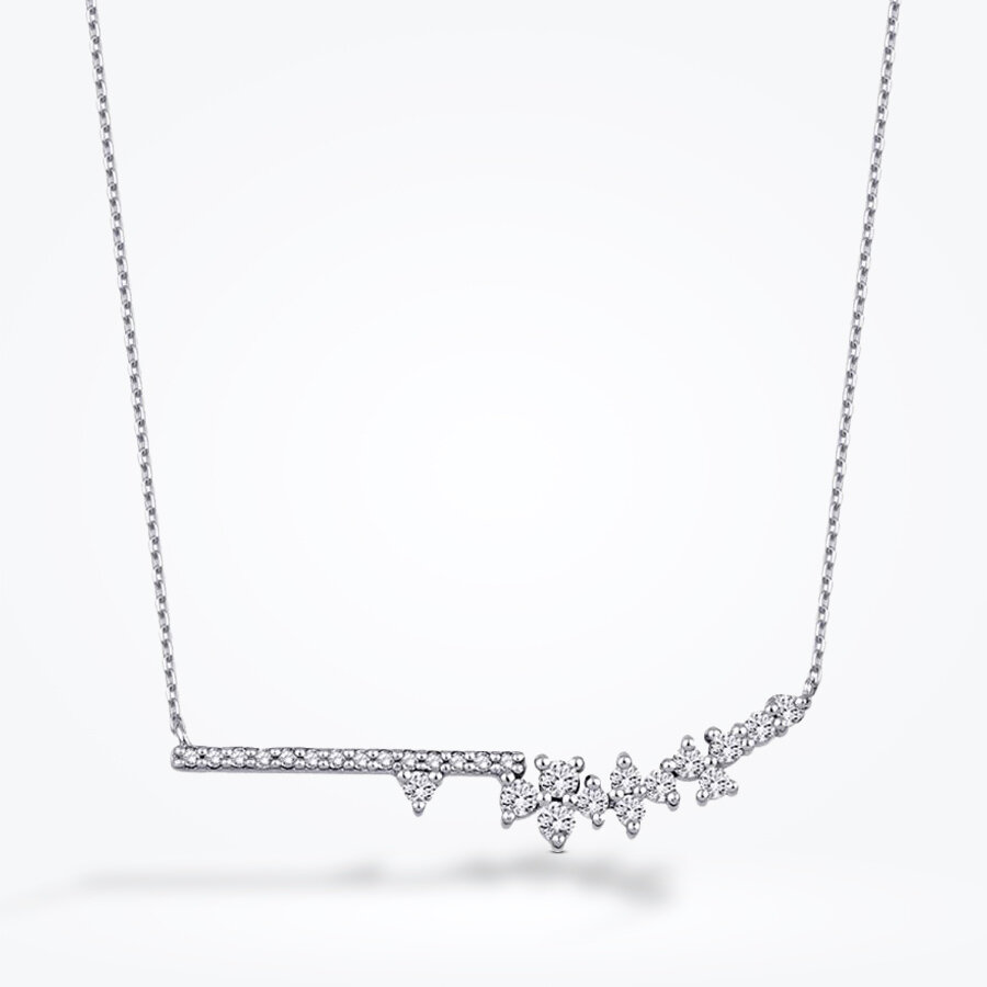 0.24 Karat Pırlanta Minimal Taşlı Kolye - Baroni Diamond