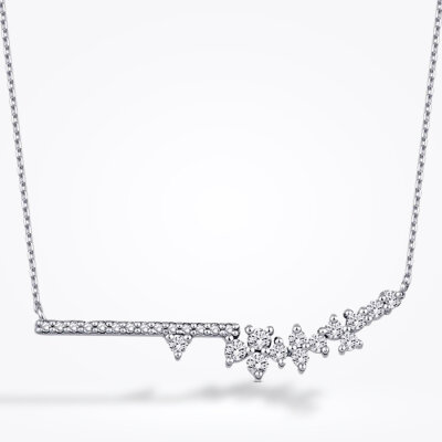 0.24 Karat Pırlanta Minimal Taşlı Kolye - Baroni Diamond (1)