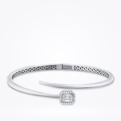 0.25 Karat Pırlanta Baget Kelepçe - 1