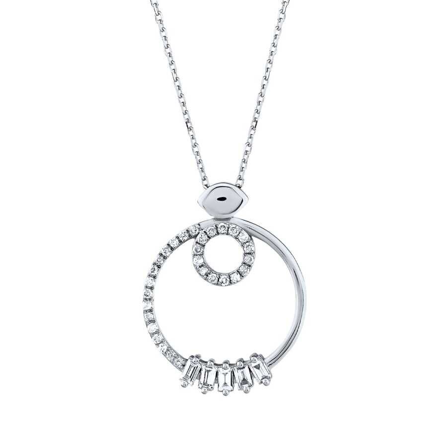 0.25 Karat Pırlanta Baget Kolye - Baroni Diamond