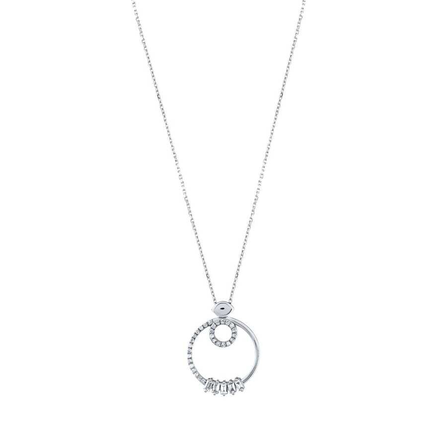 0.25 Karat Pırlanta Baget Kolye - Baroni Diamond