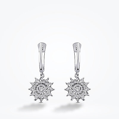 0.25 Karat Pırlanta Çiçek Küpe - Baroni Diamond (1)