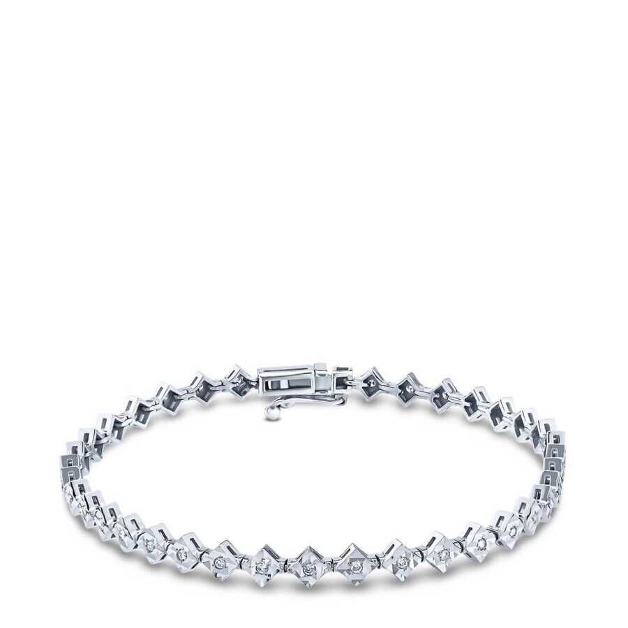0.25 Karat Pırlanta Su Yolu Bileklik - Baroni Diamond