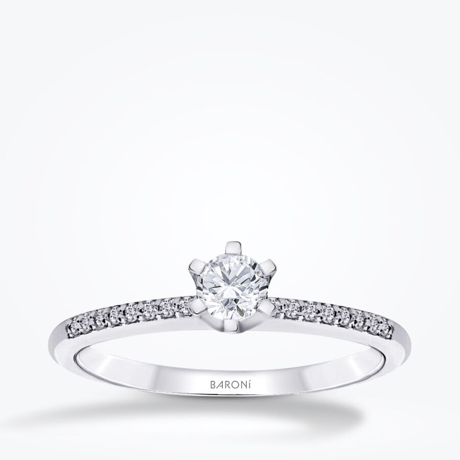0.25 Karat Pırlanta Tektaş Yüzük - Baroni Diamond