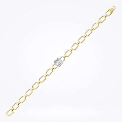 0.26 Karat Pırlanta Baget Bileklik - 1