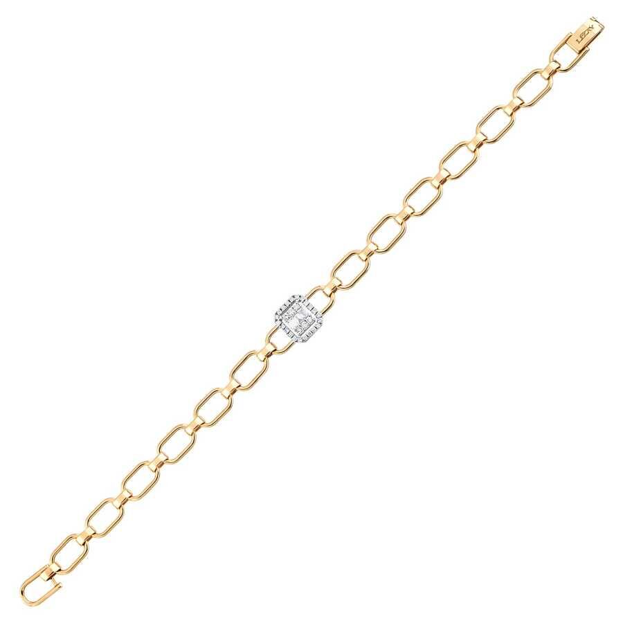 0.26 Karat Pırlanta Baget Bileklik