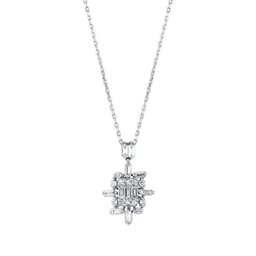 0.26 Karat Pırlanta Baget Kolye - Baroni Diamond