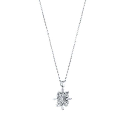 0.26 Karat Pırlanta Baget Kolye - Baroni Diamond (1)