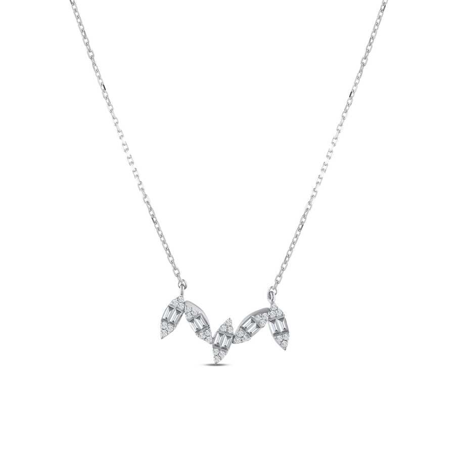 0.26 Karat Pırlanta Baget Kolye - Baroni Diamond