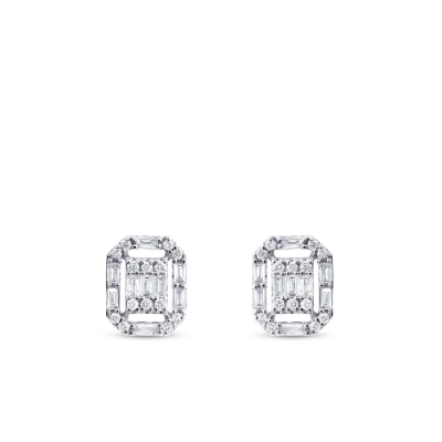 0.26 Karat Pırlanta Baget Küpe - Baroni Diamond (1)