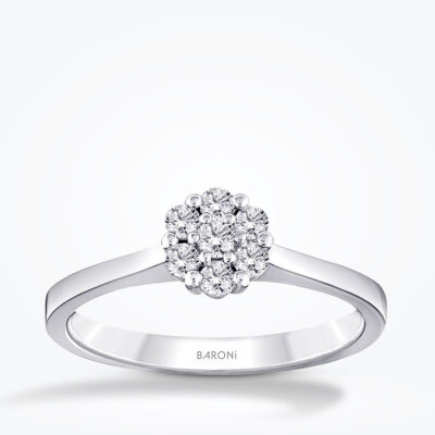 0.26 Karat Pırlanta Koronet Yüzük - Baroni Diamond