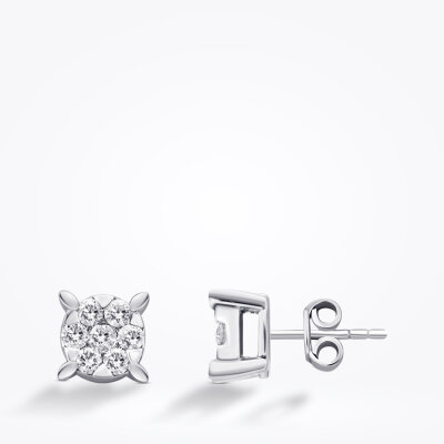 0.26 Karat Pırlanta Trend Tektaş Küpe - Baroni Diamond