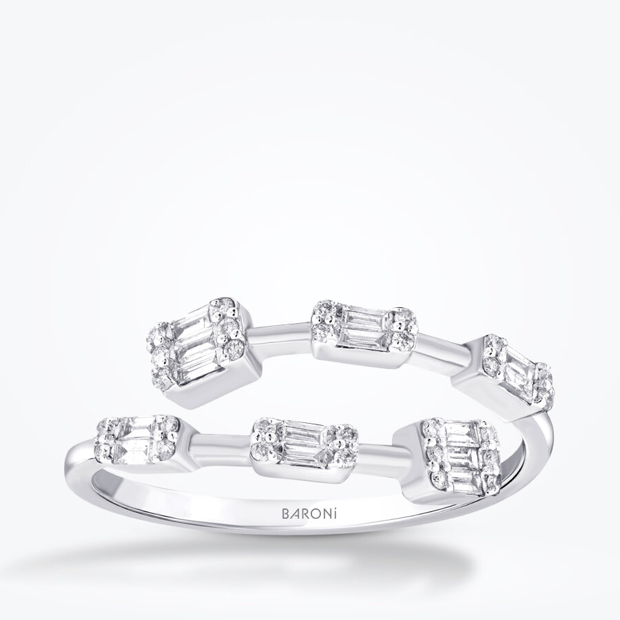 0.27 Karat Pırlanta Baget Yüzük - Baroni Diamond