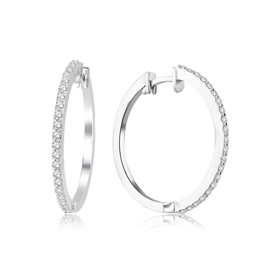 0.27 Karat Pırlanta Halka Küpe - Baroni Diamond