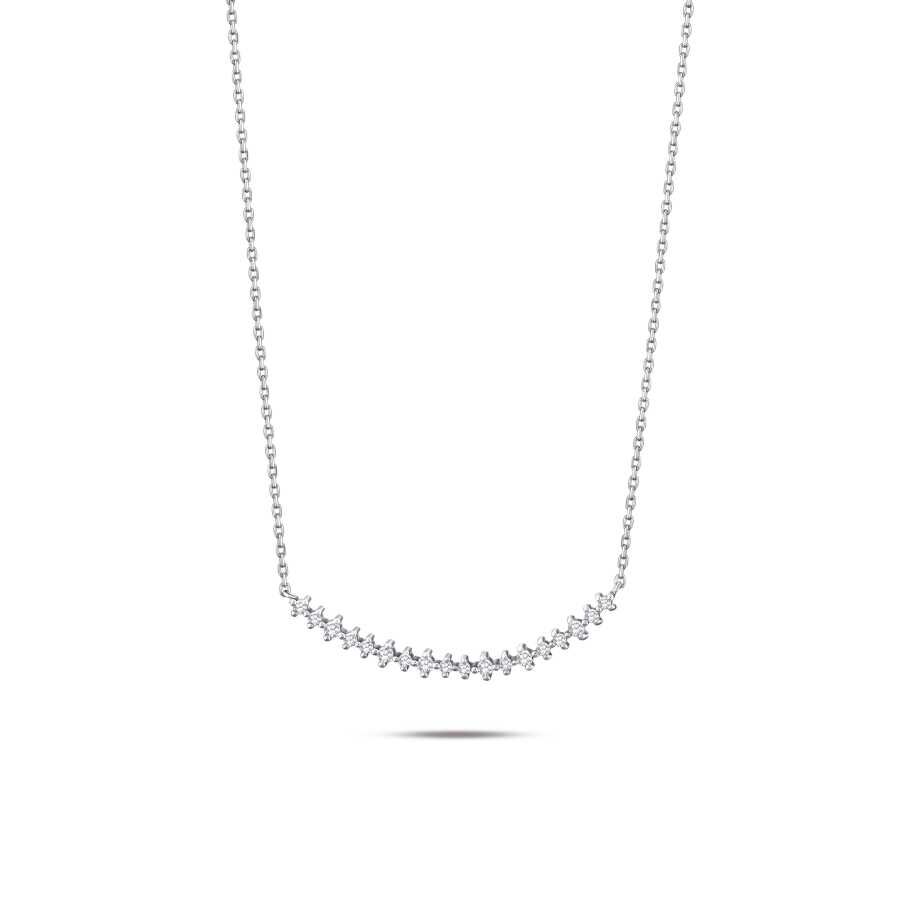 0.27 Karat Pırlanta Sıra Taşlı Kolye - Baroni Diamond