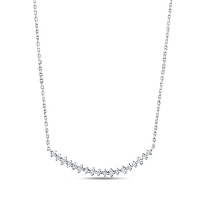 0.27 Karat Pırlanta Sıra Taşlı Kolye - 2