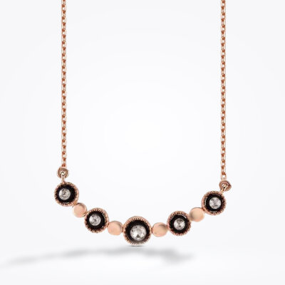 0.28 Karat Elmas Tasarım Kolye - 1