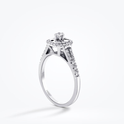 0.28 Karat Pırlanta Aynalı Tektaş Yüzük - Baroni Diamond (1)
