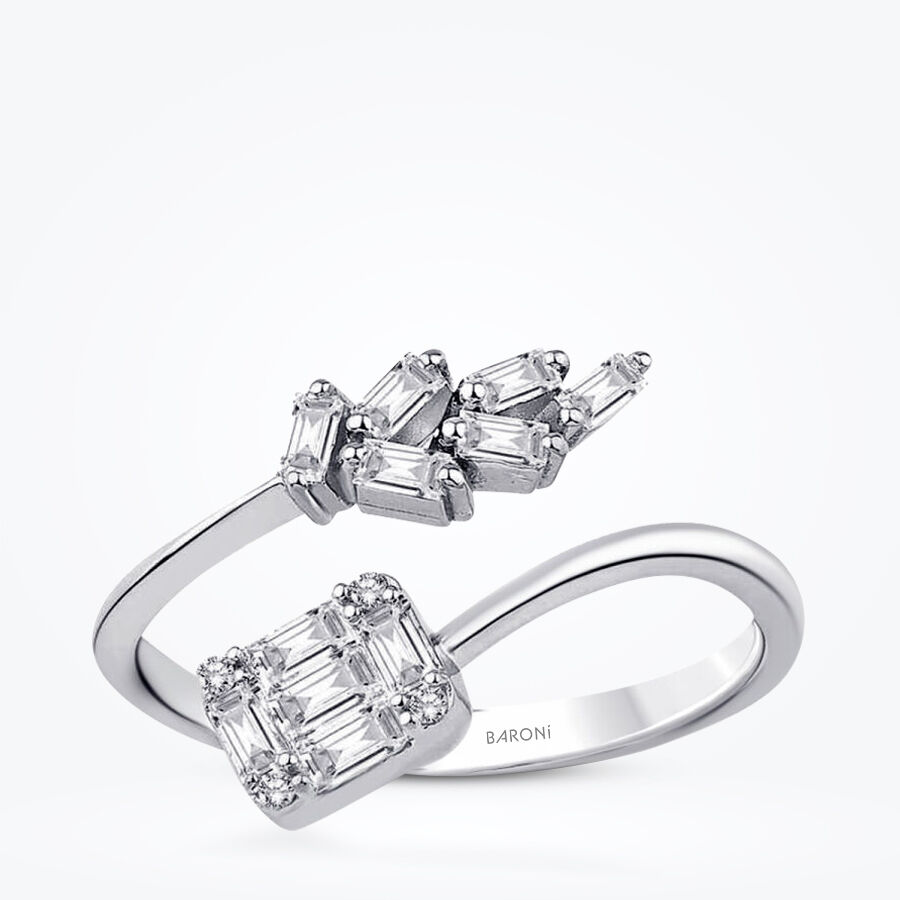 0.29 Karat Pırlanta Baget Yüzük - Baroni Diamond