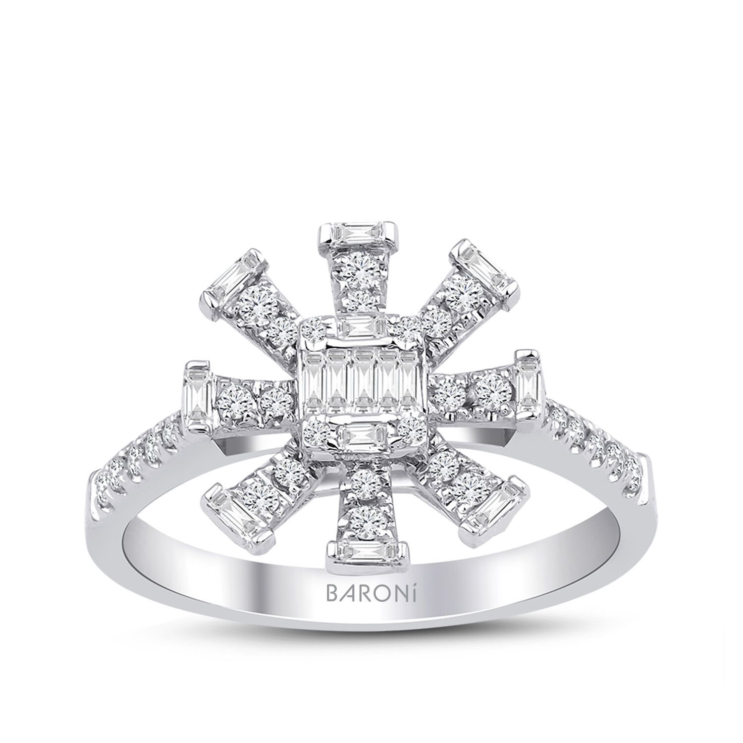 0.29 Karat Pırlanta Baget Yüzük - Baroni Diamond