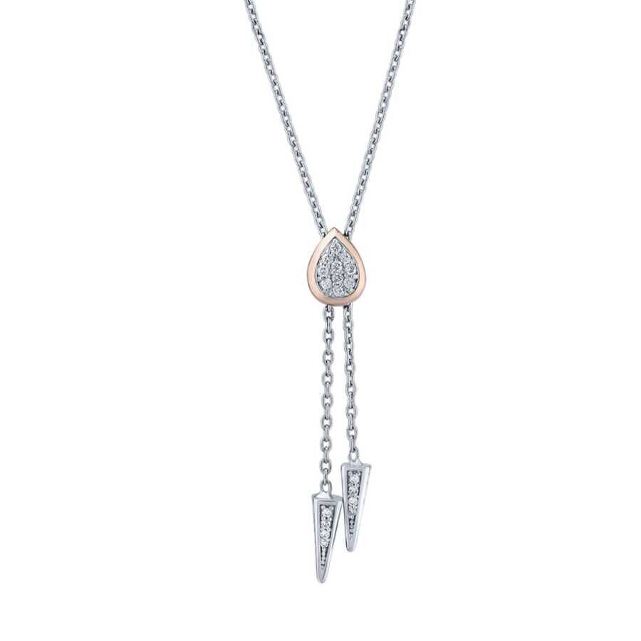 0.29 Karat Pırlanta Sallantılı Kolye - Baroni Diamond