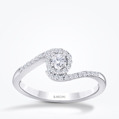 0.29 Karat Pırlanta Tektaş Trend Yüzük - 1