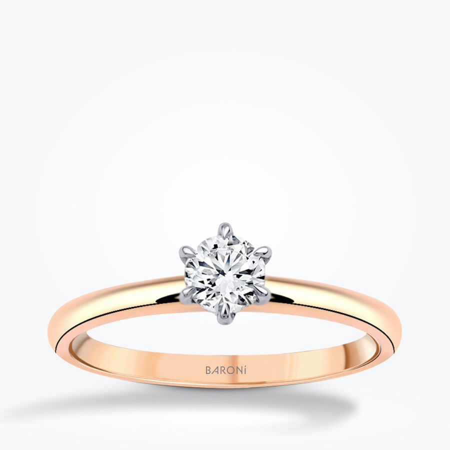 0.30 Karat Karat Pırlanta Tektaş Yüzük - Baroni Diamond