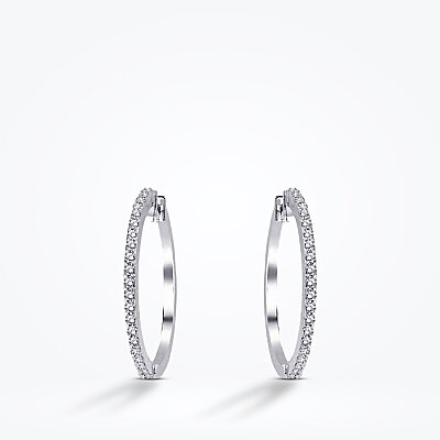 0.30 Karat Pırlanta Halka Küpe - Baroni Diamond (1)
