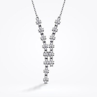 0.30 Karat Pırlanta İkili Kolye - 1