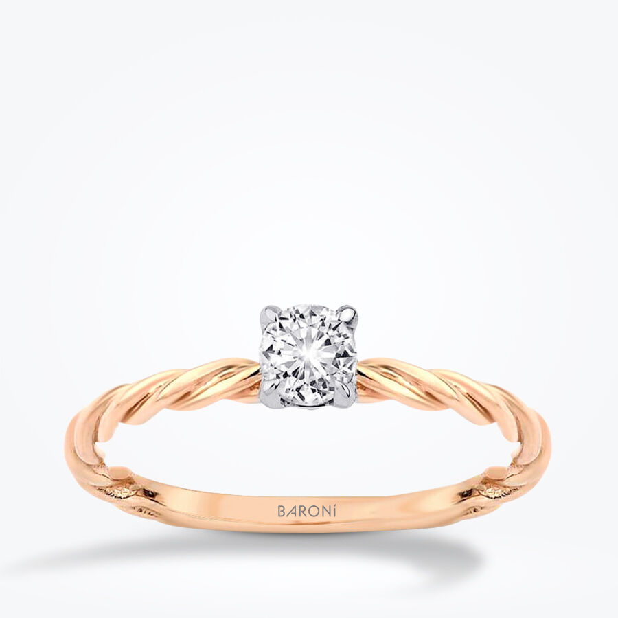 0.30 Karat Pırlanta Tektaş Yüzük - Baroni Diamond