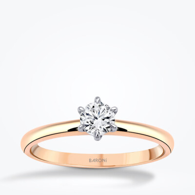 0.30 Karat Pırlanta Tektaş Yüzük - 1