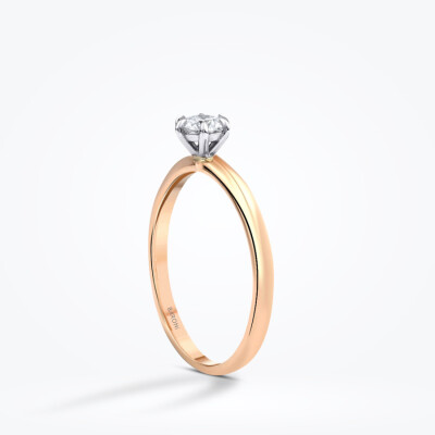 0.30 Karat Pırlanta Tektaş Yüzük - 2