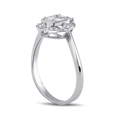 0.31 Karat Pırlanta Baget Yüzük - Baroni Diamond (1)