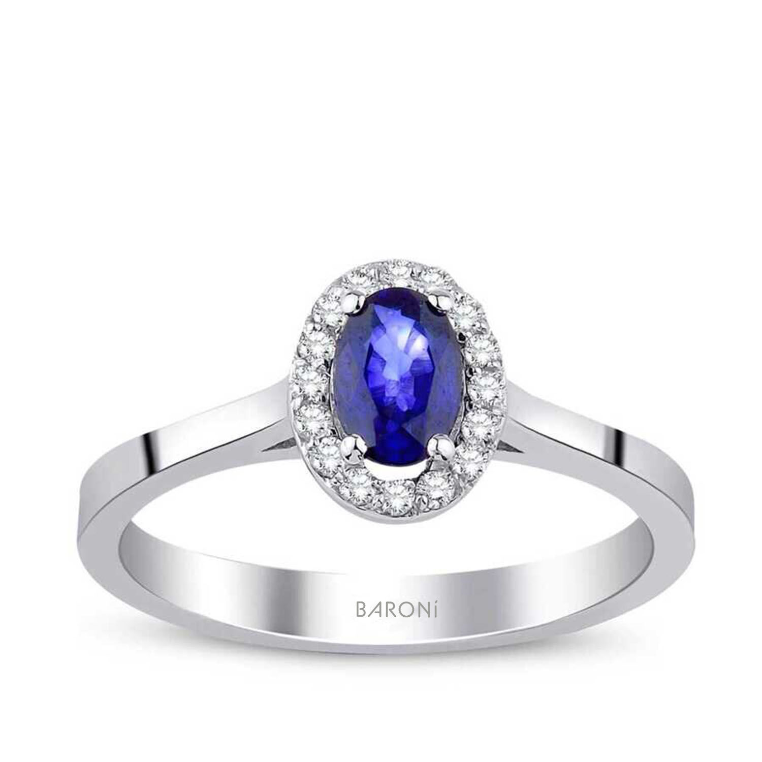 0.31 Karat Pırlanta Safir Yüzük - Baroni Diamond