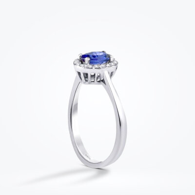 0.31 Karat Pırlanta Safir Yüzük - Baroni Diamond (1)