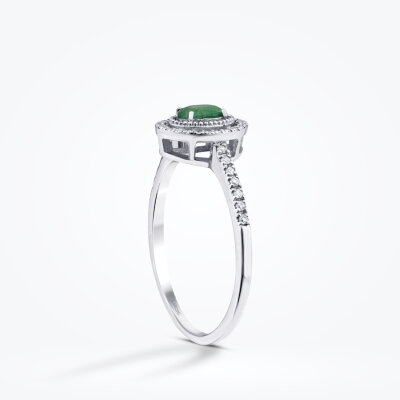 0.31 Karat Pırlanta Zümrüt Yüzük - Baroni Diamond (1)